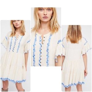 Santiago Embroidered Mini Dress